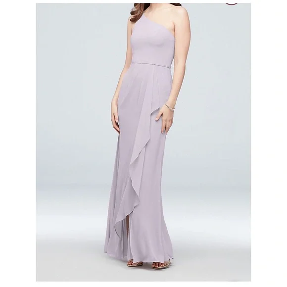 strapless open back dress Delancy One Shoulder Maxi Dress main image 0